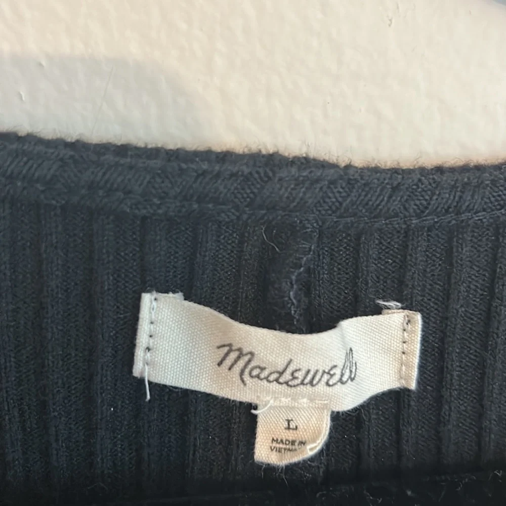 Button-Front Ribbed Mini Dress - Picture 4 of 4